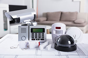 Security surveillance cameras on a Brisbane property